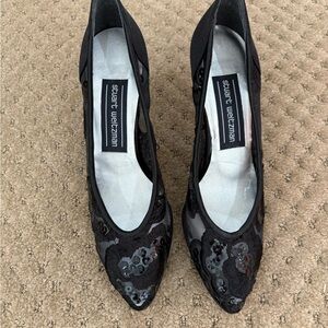 Stuart Weitzman Women’s Sequin & Lace Pumps